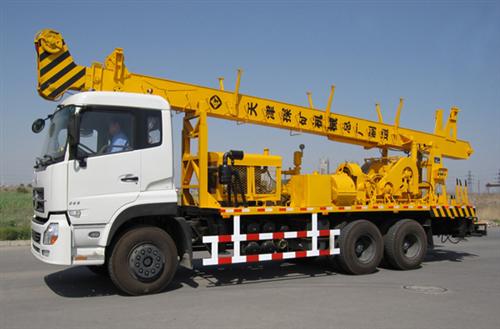 SPC-300D (6×4) water well drilling rig truck is truck mounted water